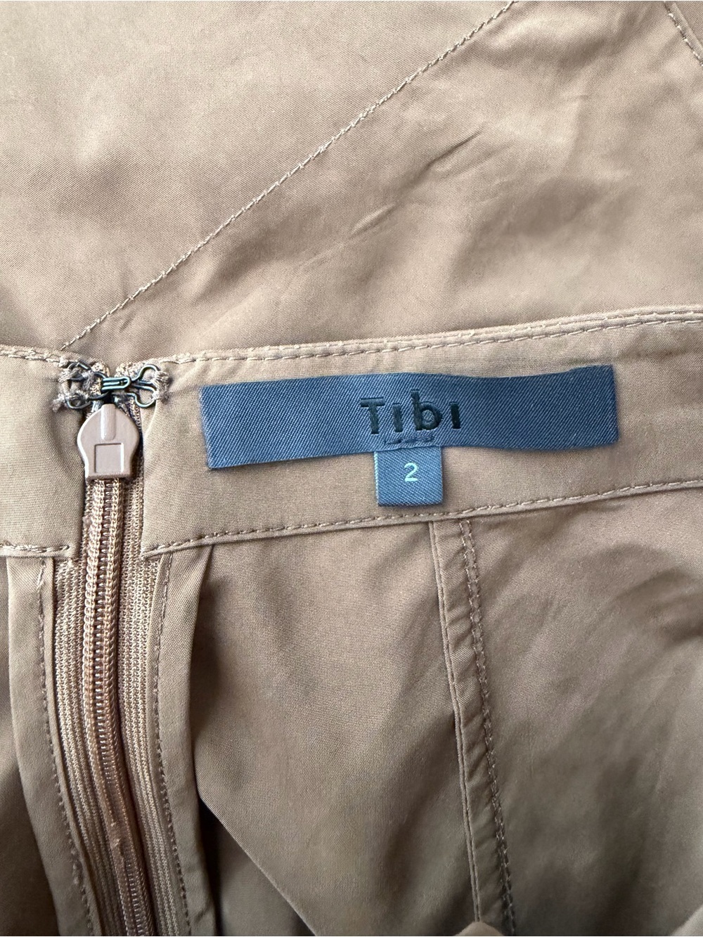 Tibi Nylon Lantern Skirt - Caramel Latte - Picture 7 of 9